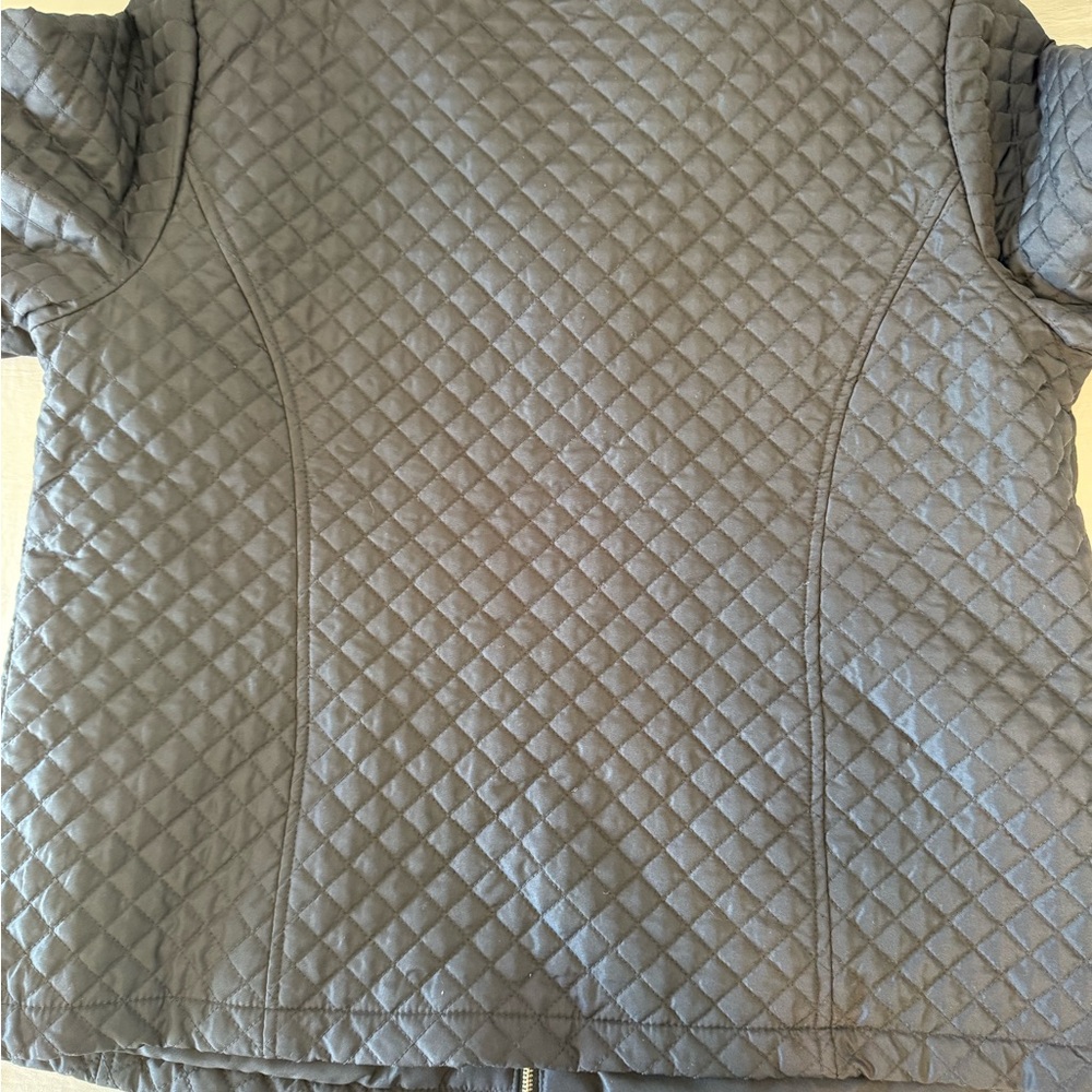 Chico's Black Quilted Utility Jacket - Picture 3 of 5
